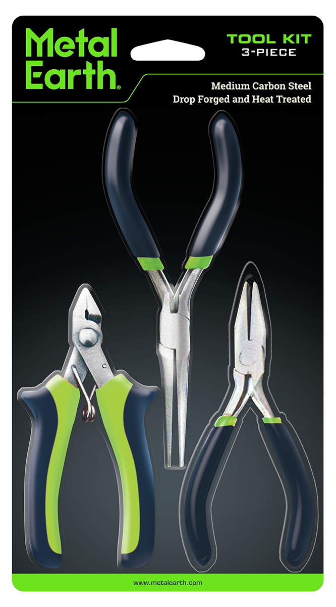 Metal Earth Tool Kit - clipper, flat nose pliers and needle nose pliers