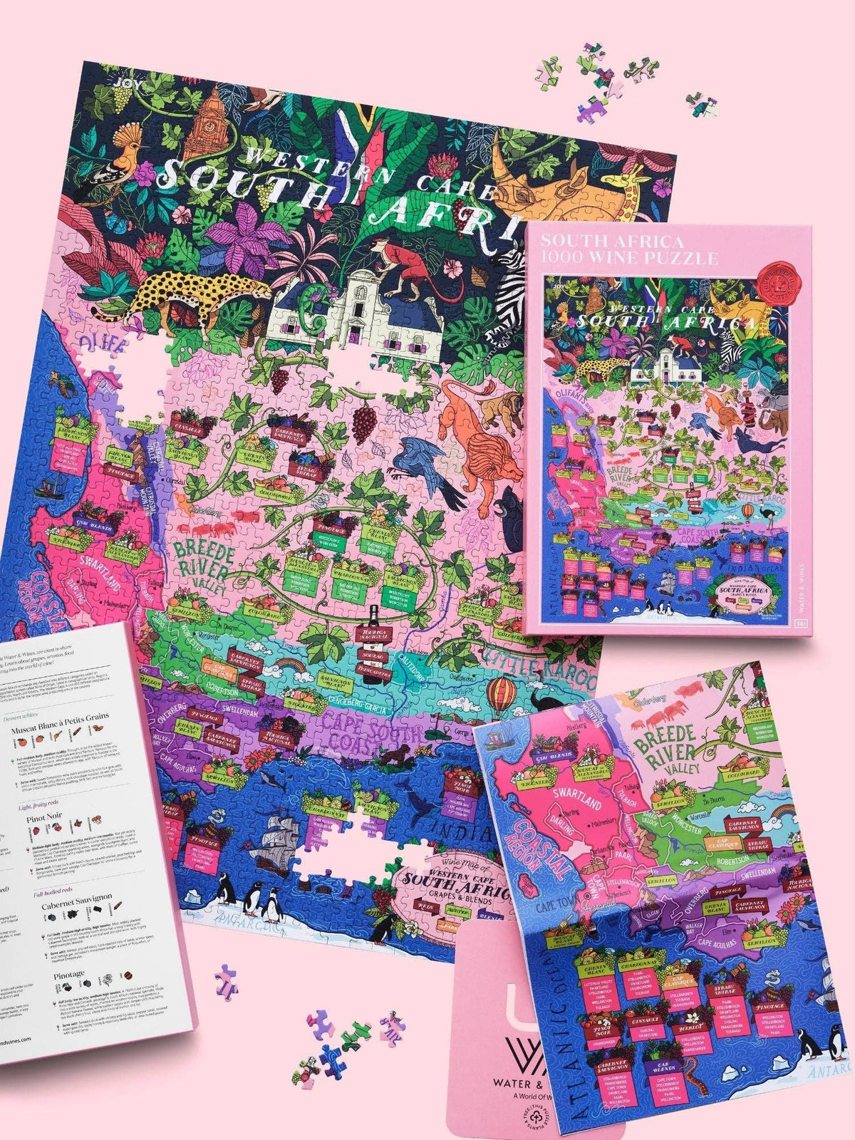 South Africa Wine Map 1000 Piece Puzzle