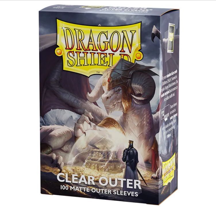 Dragon Shield packaging with a dragon and warrior illustration on a white background
