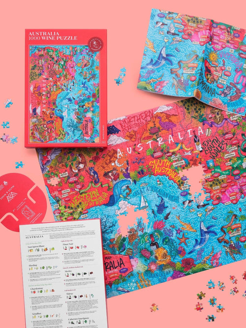 Australia Wine Map 1000 Piece Puzzle