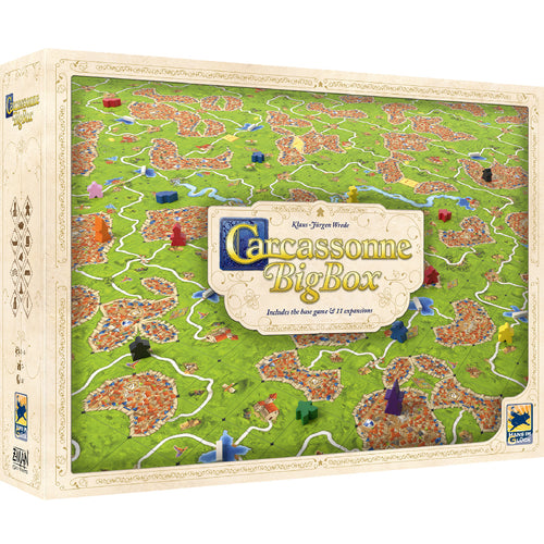Carcassonne BigBox board game packaging with map design