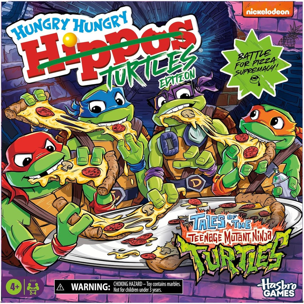 Hungry Hungry Hippos Teenage Mutant Ninja Turtles edition box