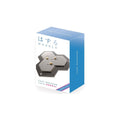 Hexagonal puzzle with packaging on a white background