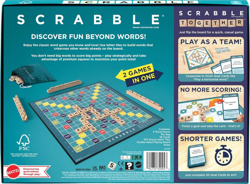 Scrabble Core Wood - ENGLISH - New Version