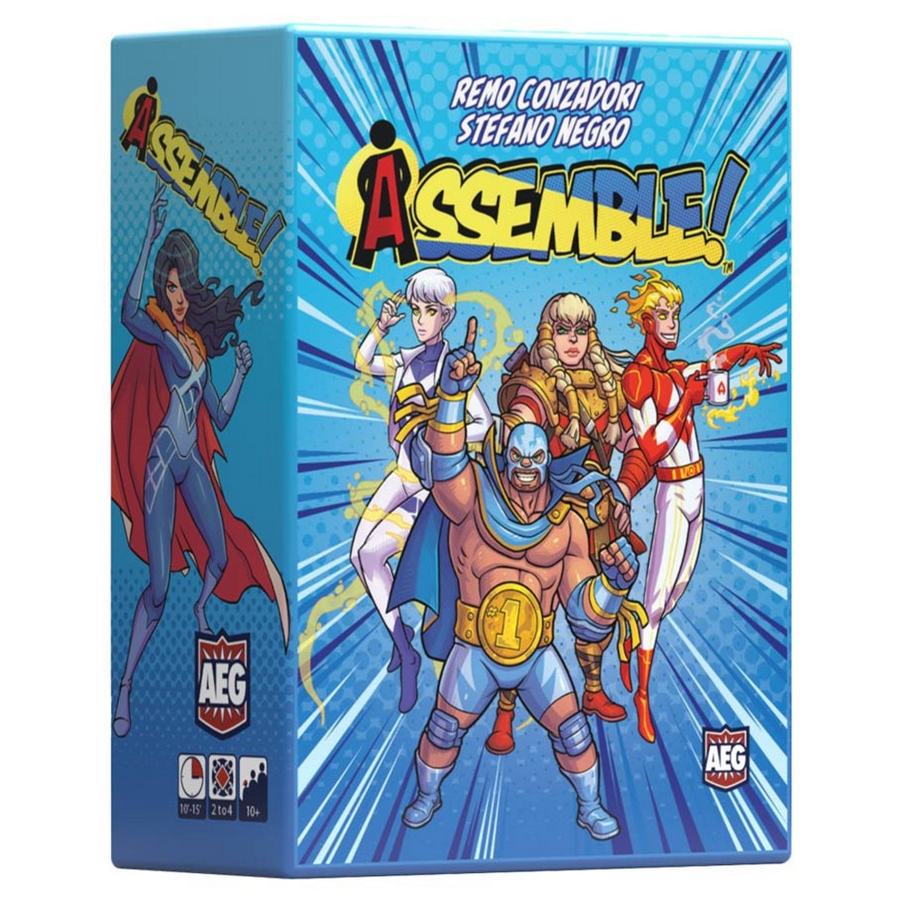 Assemble! card game box