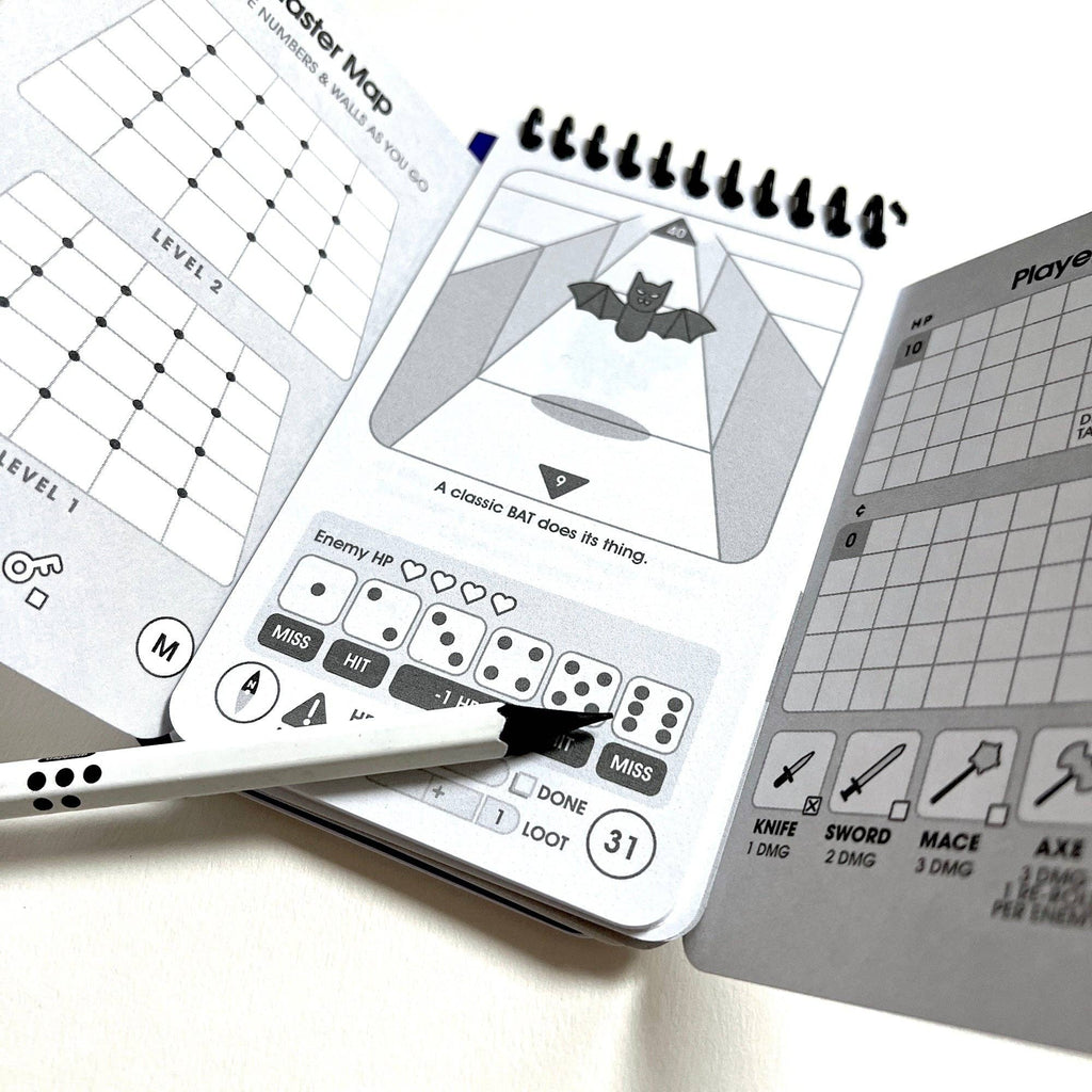 Paper App Labyrinth (with Pencil Dice)
