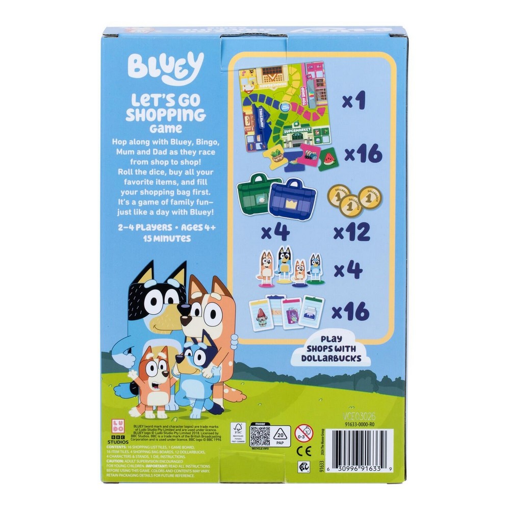 Bluey: Let's Go Shopping Game