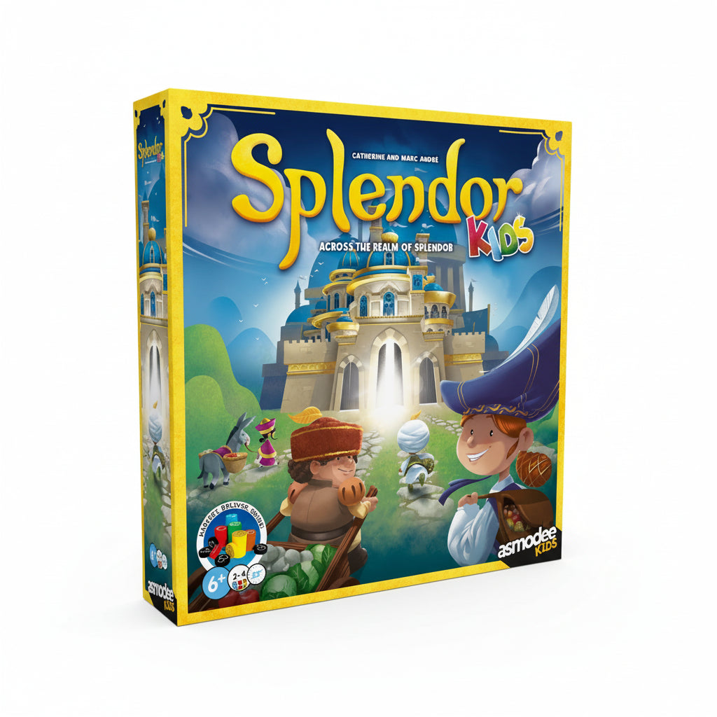 Board game box for 'Splendor Kids' by Asmodee