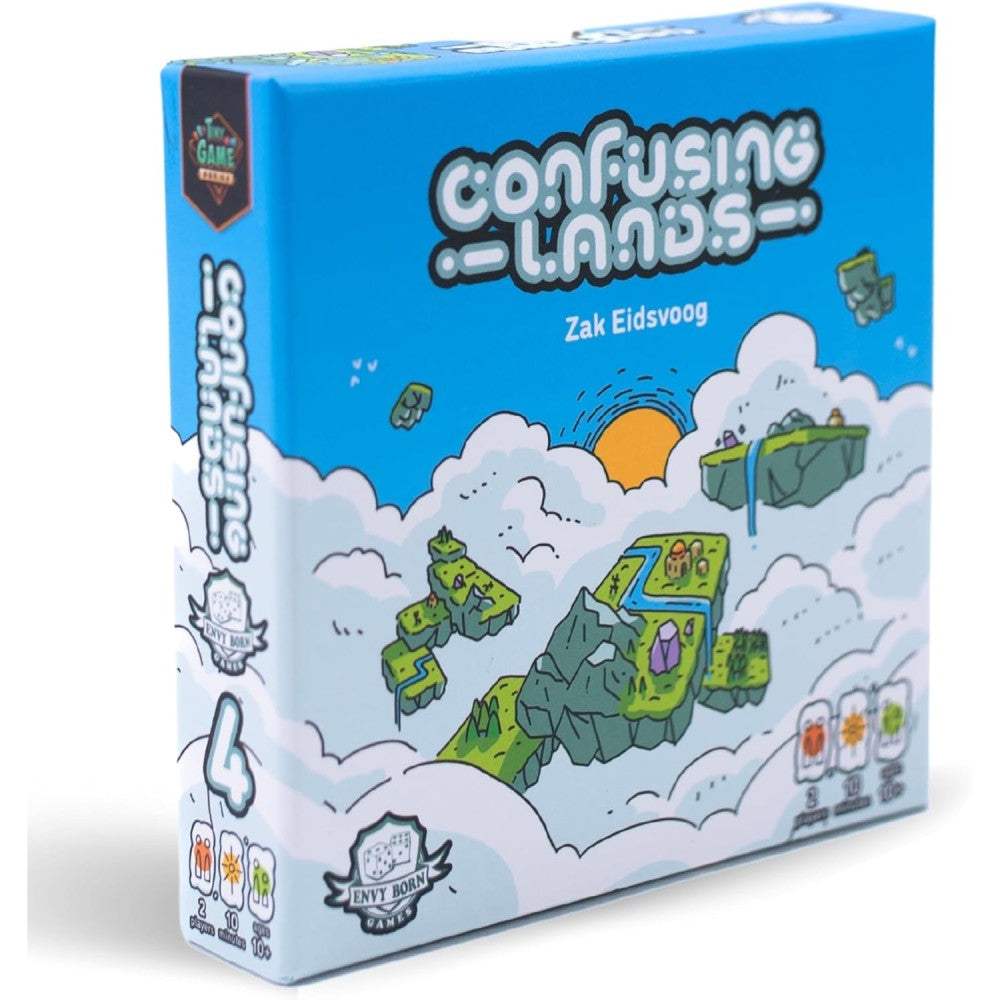 Confusing Lands card game box