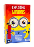 Card game box for 'Exploding Minions' with a Minion character on the cover.