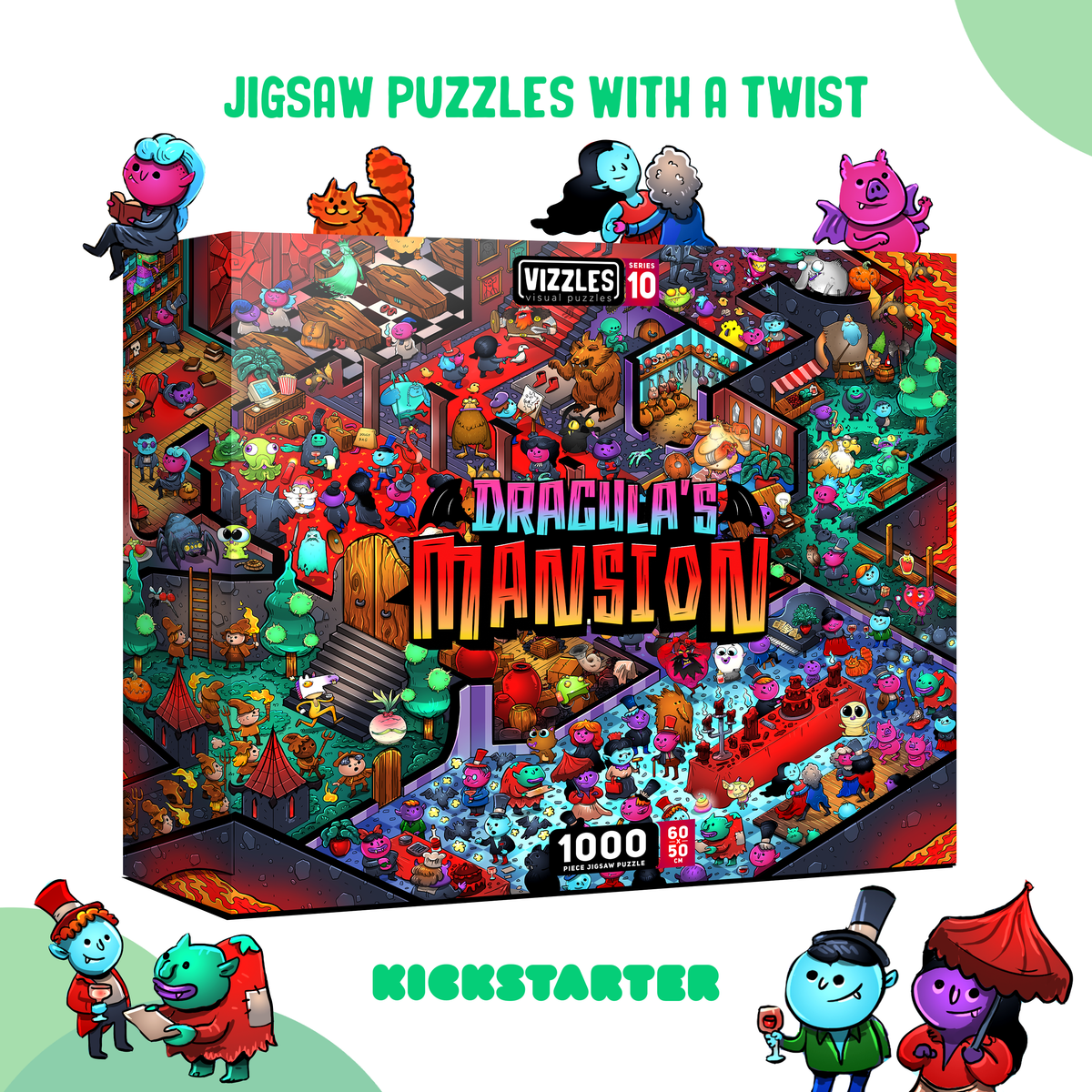 Dracula's Mansion 1000 Piece Jigsaw Puzzle