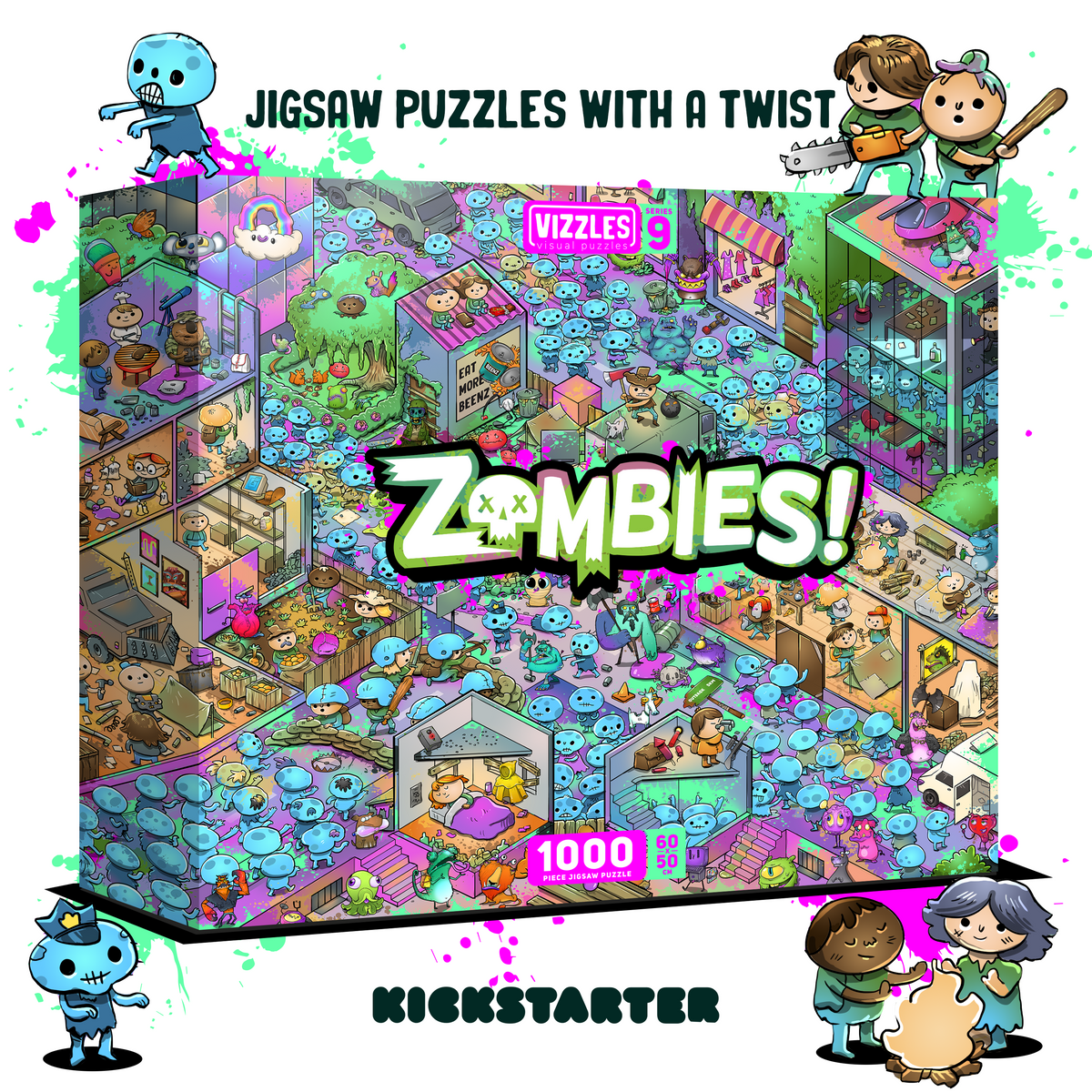 Zombies! 1000 Piece Jigsaw Puzzle