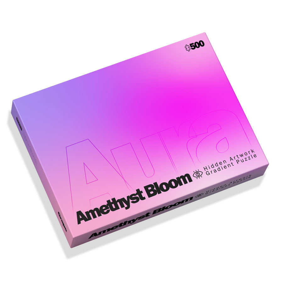 Aura Amethyst Bloom 500 Piece Jigsaw Puzzle