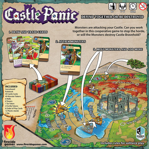 Castle Panic Second Edition box back