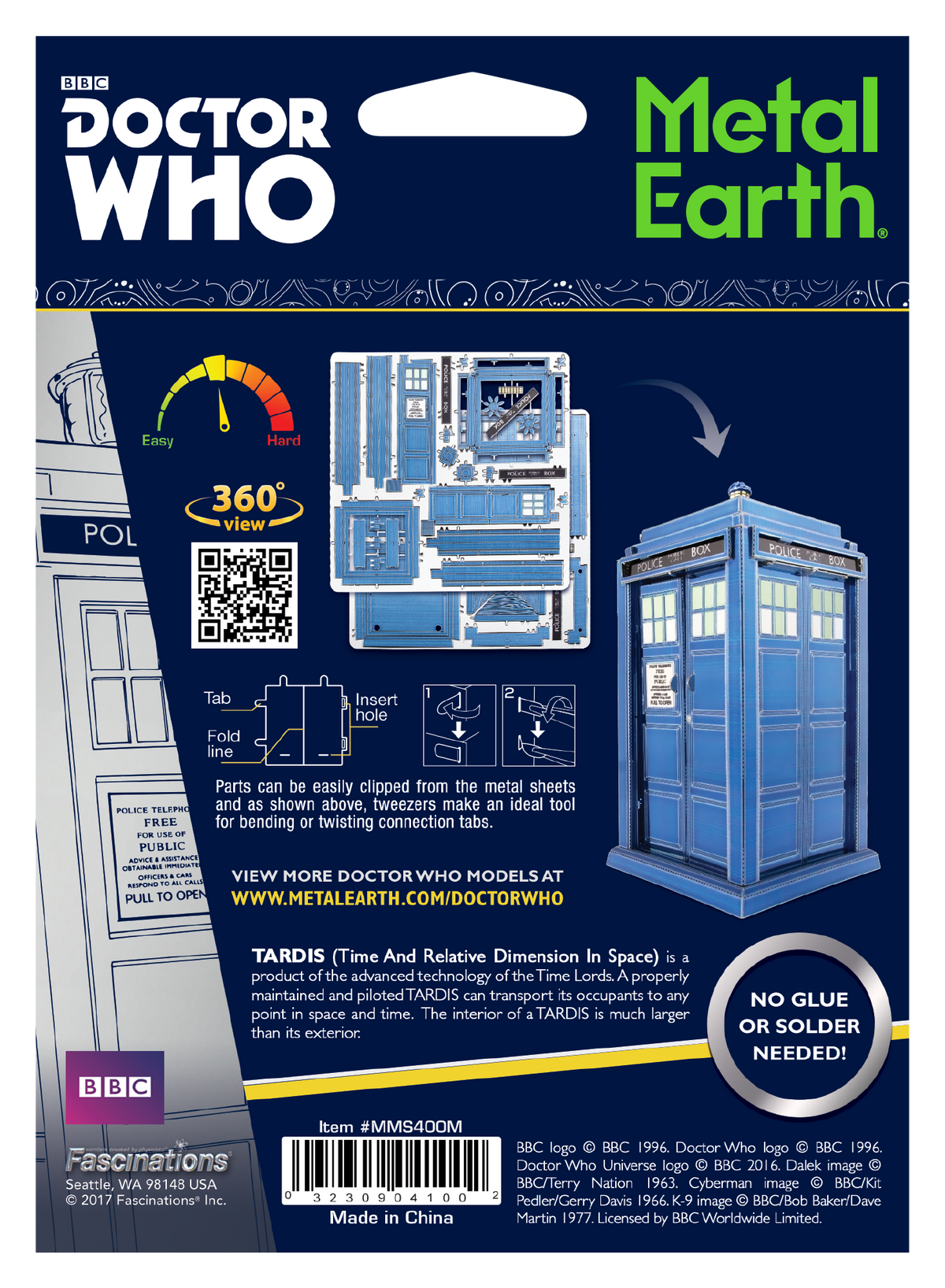 Metal Earth: Doctor Who TARDIS