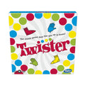 Twister game box with colorful design and text on a white background