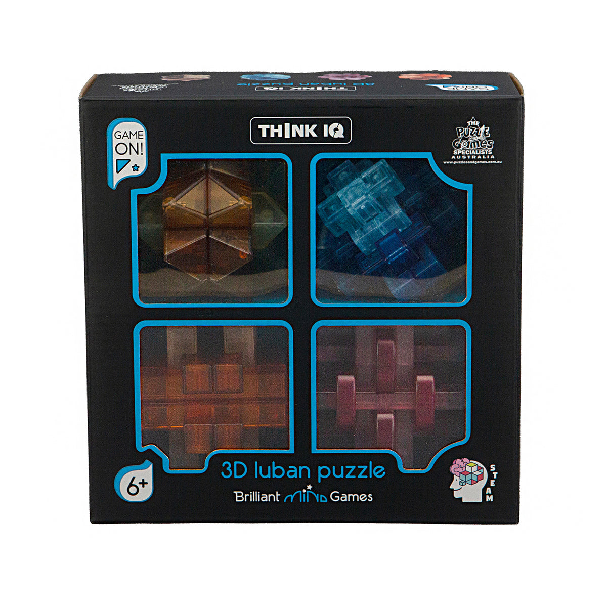 Think IQ 4-in-1 3D Luban Puzzle Set