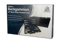 Backgammon Set 18 inch black textured finish