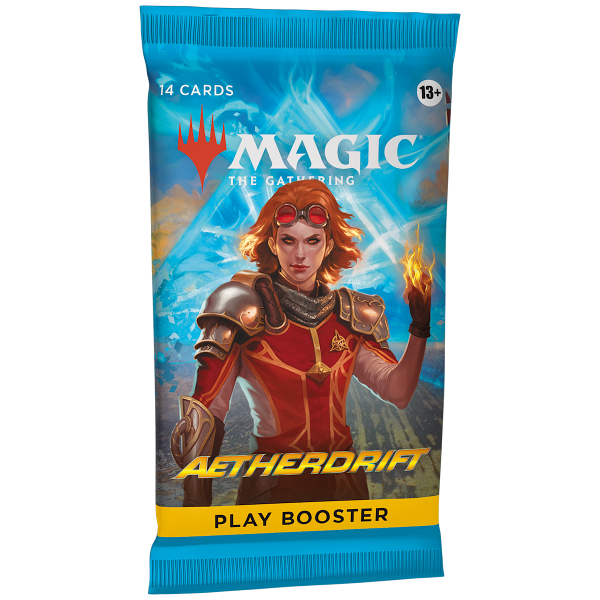 Magic: The Gathering Aetherdrift Play Booster pack, front of pack