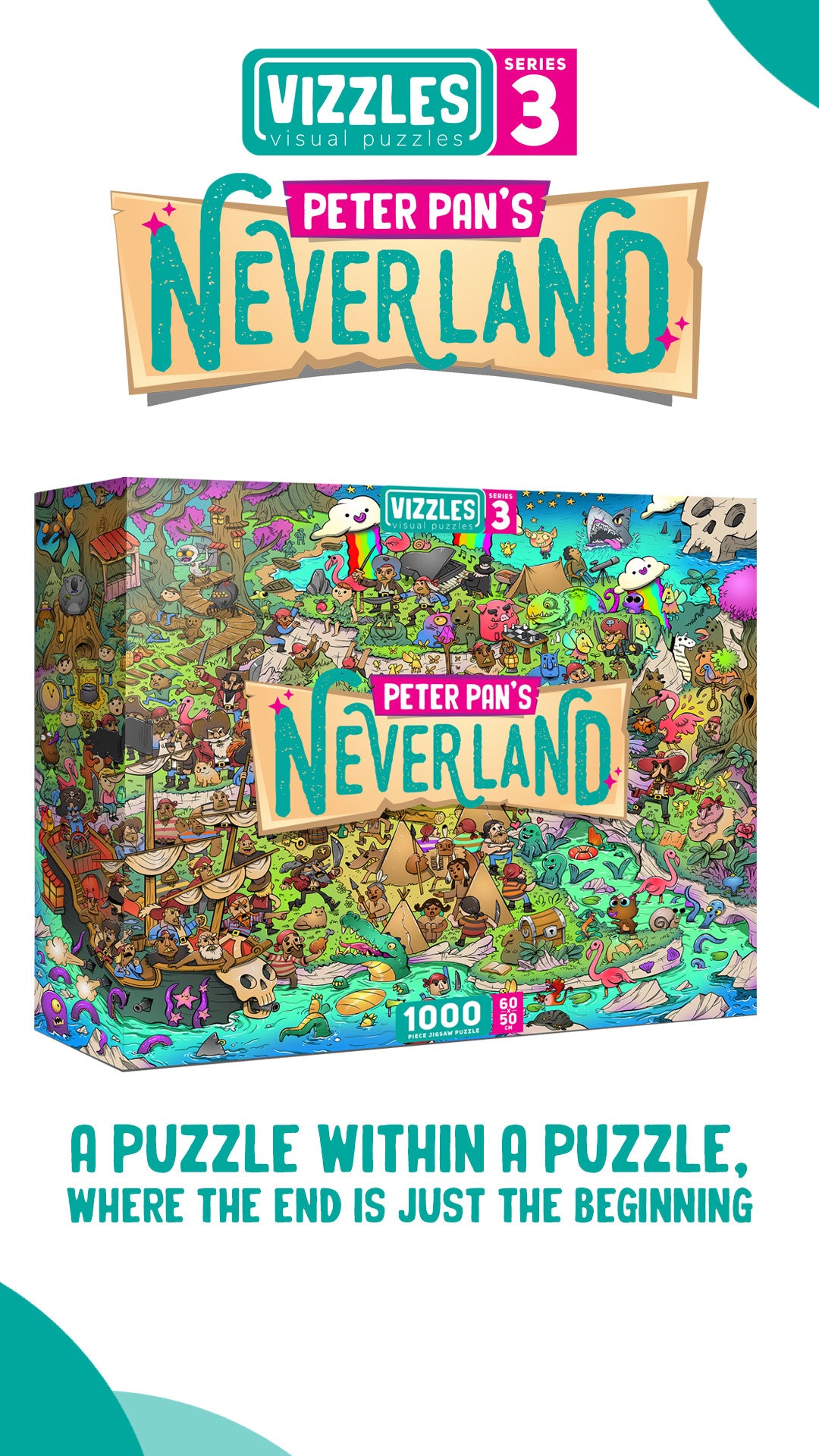 Peter Pan's Neverland 1000 Piece Jigsaw Puzzle