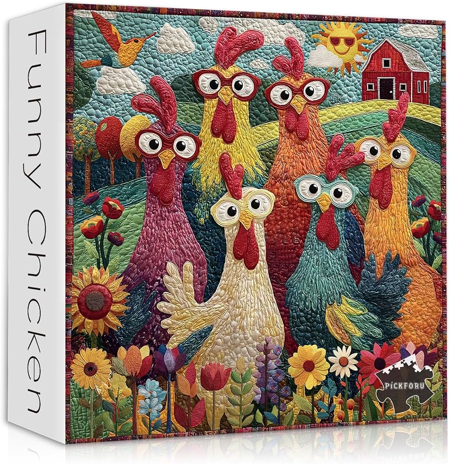 Funny Chicken 1000 Piece Puzzle