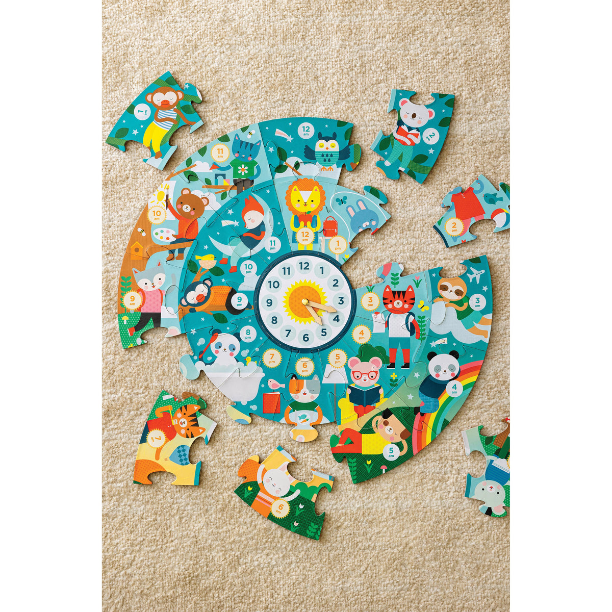 Telling the Time 25 Piece Floor Puzzle