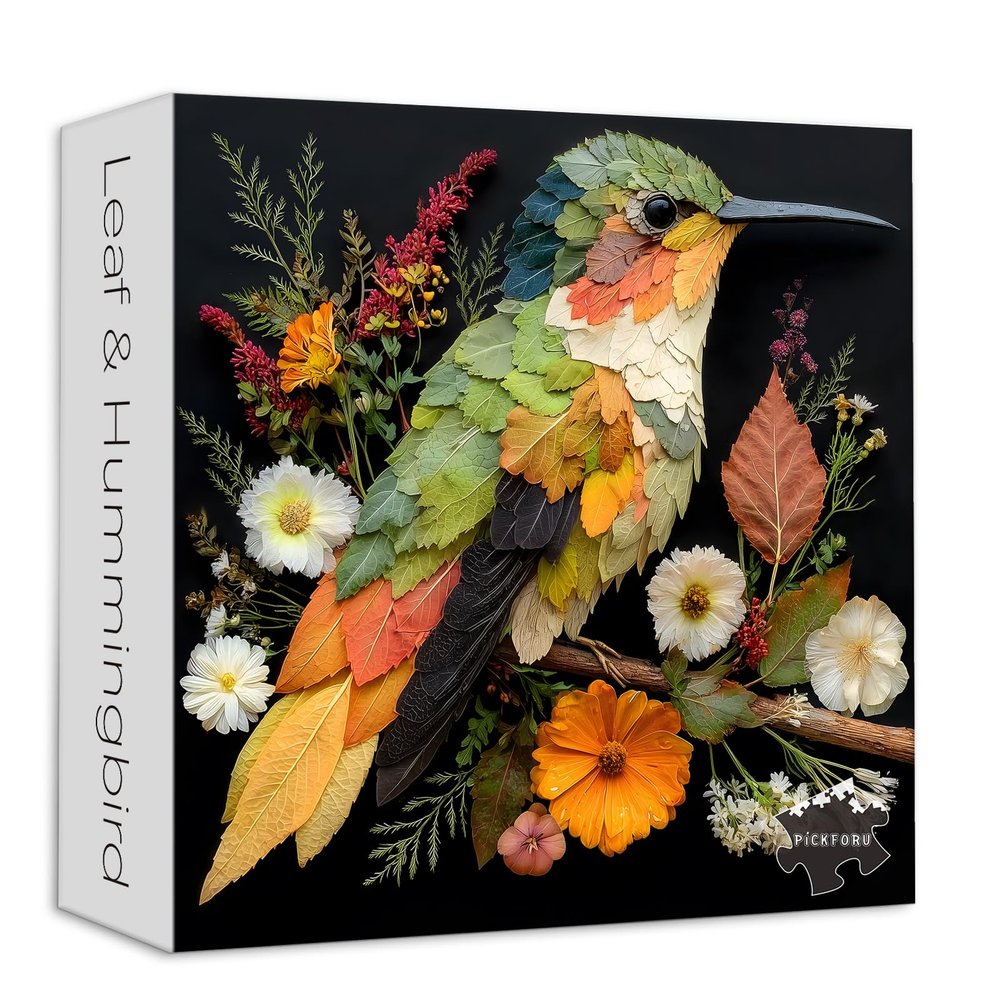 Leaf & Hummingbird 1000 Piece Puzzle