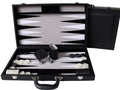 Dal Rossi Italy Black Backgammon 18 inch PU Leather