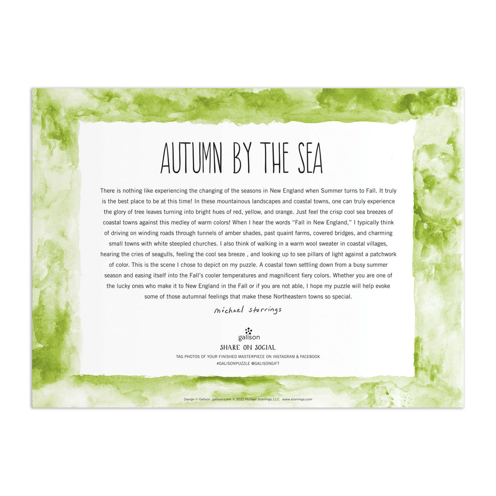 Michael Storrings Autumn By the Sea 1000 Piece Puzzle