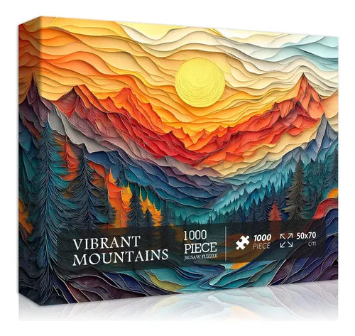 Vibrant Mountains 1000 Piece Puzzle