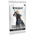 Play booster pack for 'Magic: The Gathering' featuring Final Fantasy characters on a white background