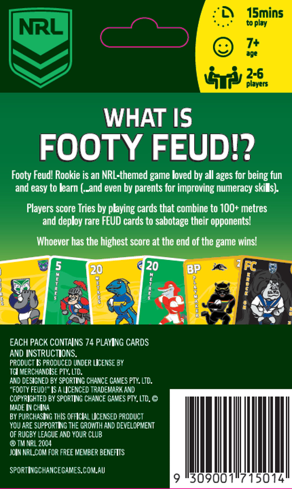 Footy Feud! Rookie - Official NRL Game