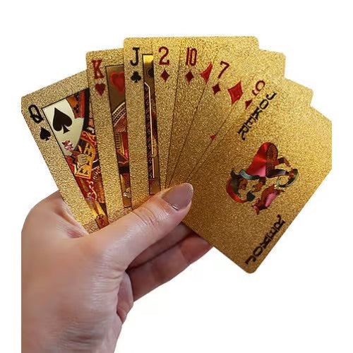 Dal Rossi Italy 24k Gold Plated Playing Cards