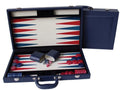 Dal Rossi Italy Blue Backgammon 15 inch PU Leather