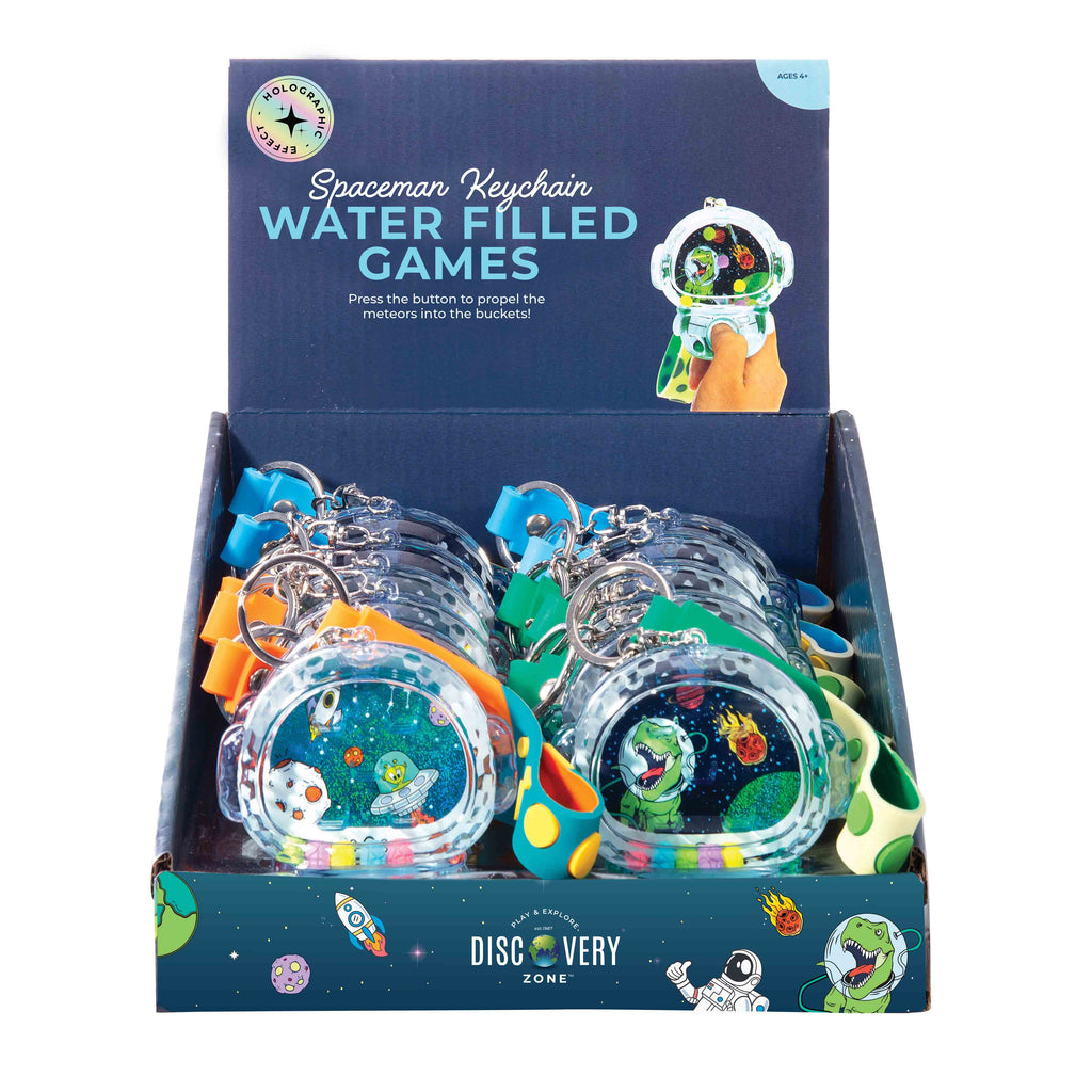 Spaceman water game keychain