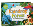 Box of 'Raindrop Forest' cooperative game for kids with colorful illustrations of animals and nature.