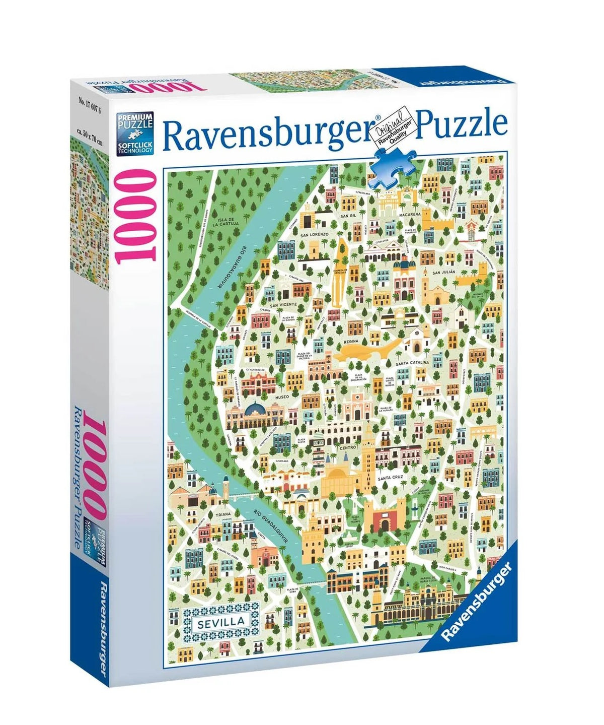 Map of Seville 1000 Piece Puzzle