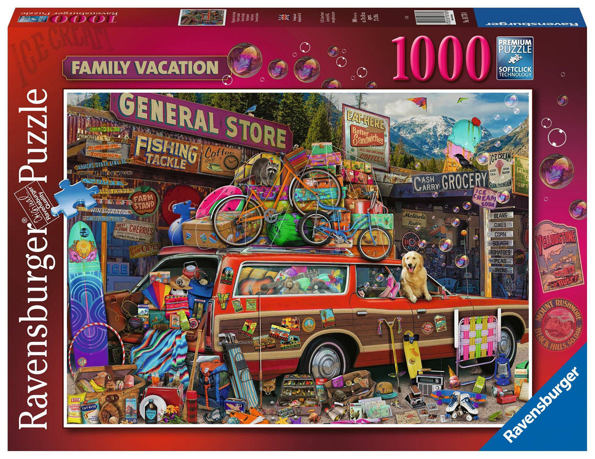 Family Vacation 1000 piece Ravensburger puzzle box