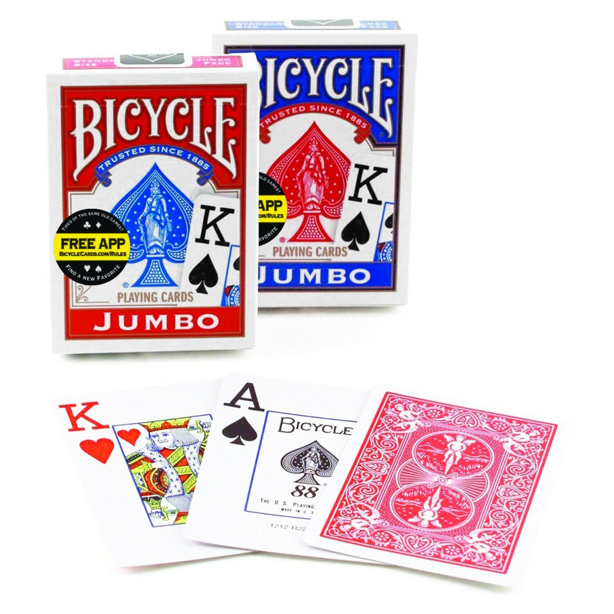 Bicycle Riderback Playing Cards (Jumbo Index)