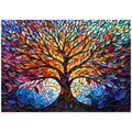 Mosaic Tree Of Life 1000 Piece Puzzle