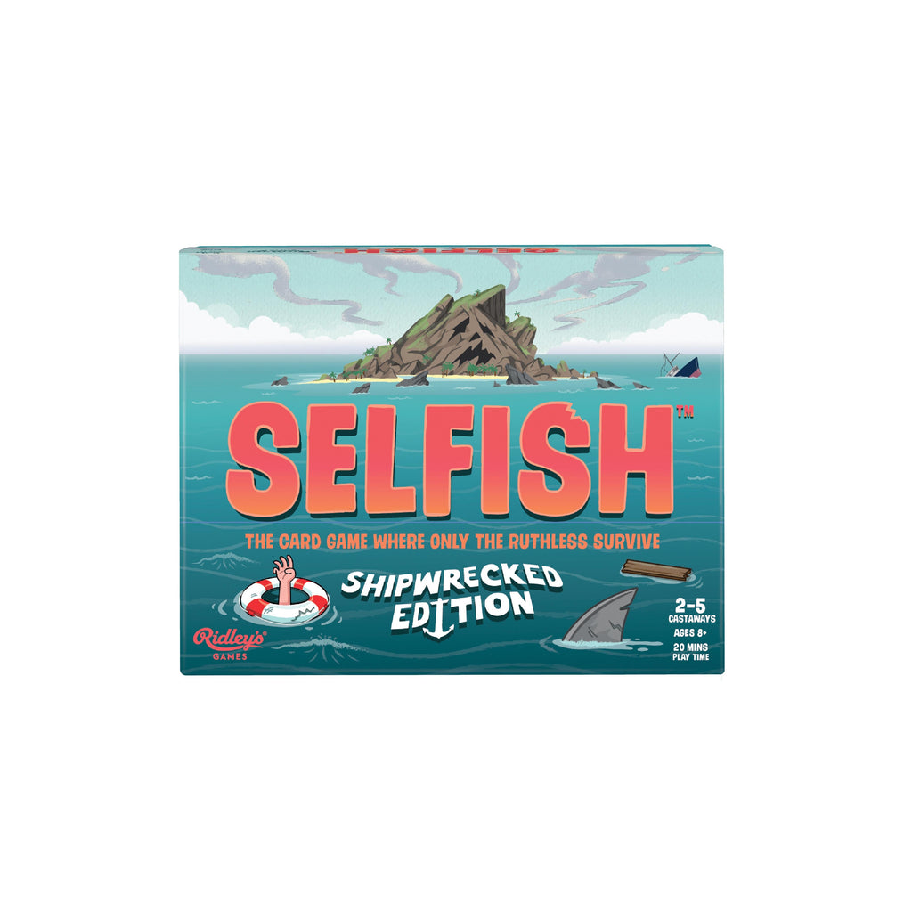 Selfish Shipwrecked Edition card game box